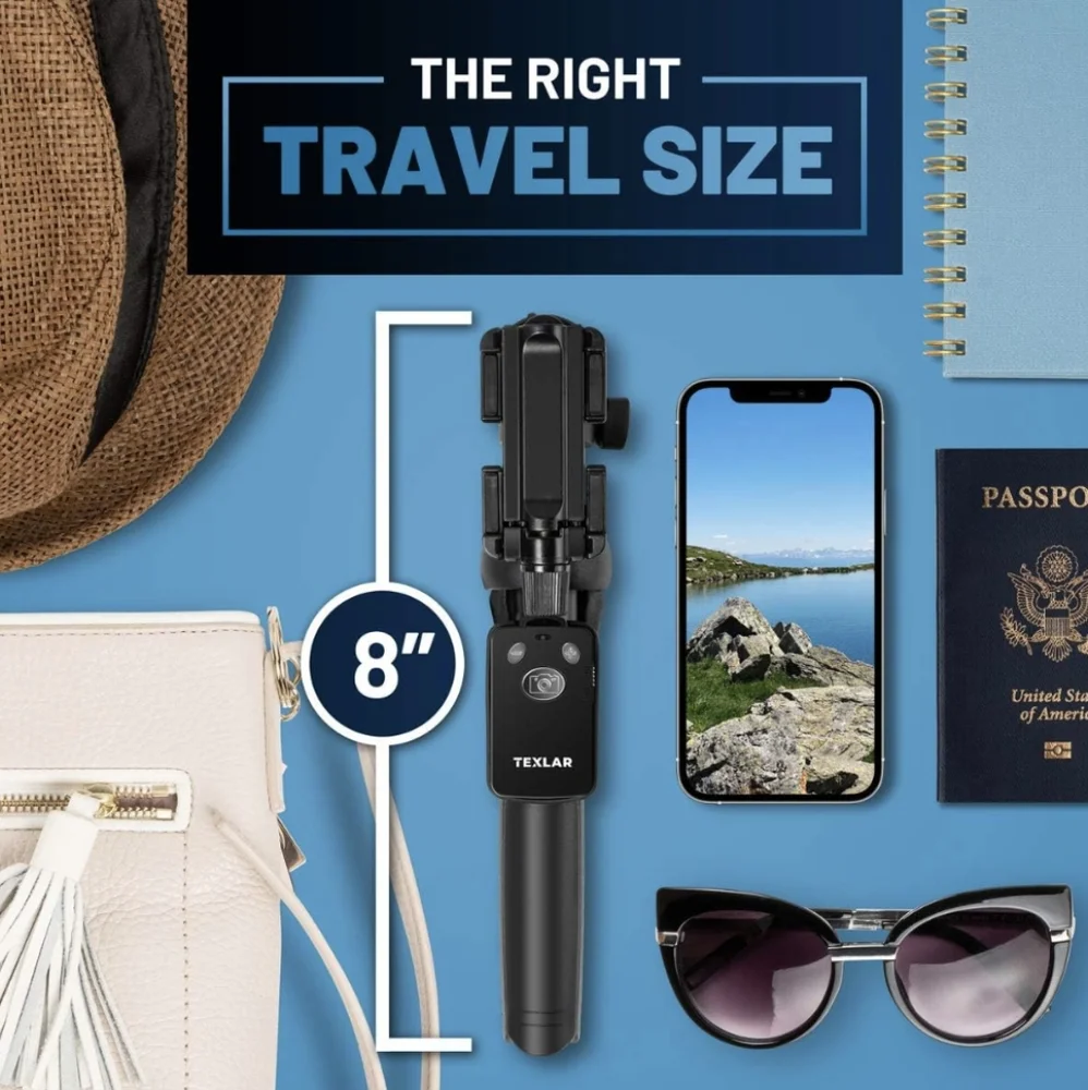 Portable Selfie Stick Tripod 48 in. for mobile phones